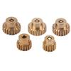 5PCS 7075 Aluminum Alloy 48P Pinion Gear Set Motor Gears Kit for 110 RC Car (16T?24T)