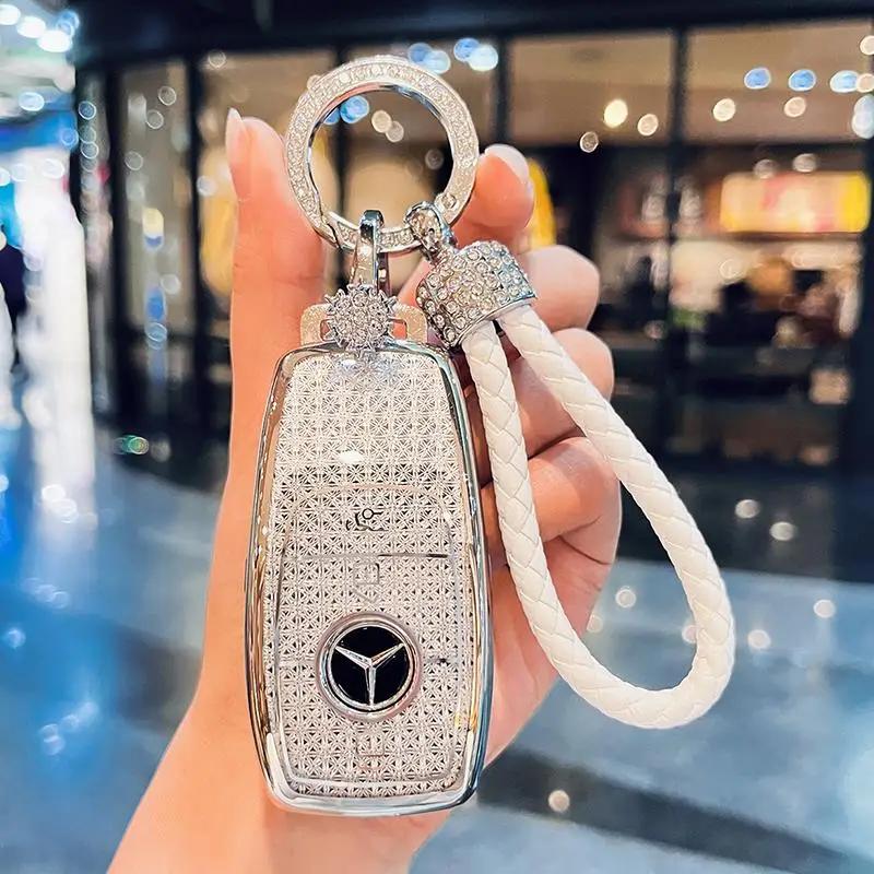 TXF4 Fashion Car Key Case Cover For Mercedes Benz A B C E Class GLS GLA GLK GLC CLS CLA AMG W204 W205 W212 W463 W176 Keychain Fob
