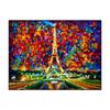 Abstract City Landscape Oil Painting Eiffel Tower Wall Art Canvas Prints Pop Paintings Decorative Pictures for Living Room Decor No Frame