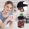 Vintage Floral Pattern Tea , Tea Pot, Vintage Floral Pattern Tea-Built-In Infuser, Stainless Steel Thermal Carafe With Lid For Hot Drinks