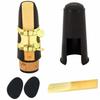 Akindou Beginner's B-flat Clarinet Mouthpiece Set with Reeds (Gold)