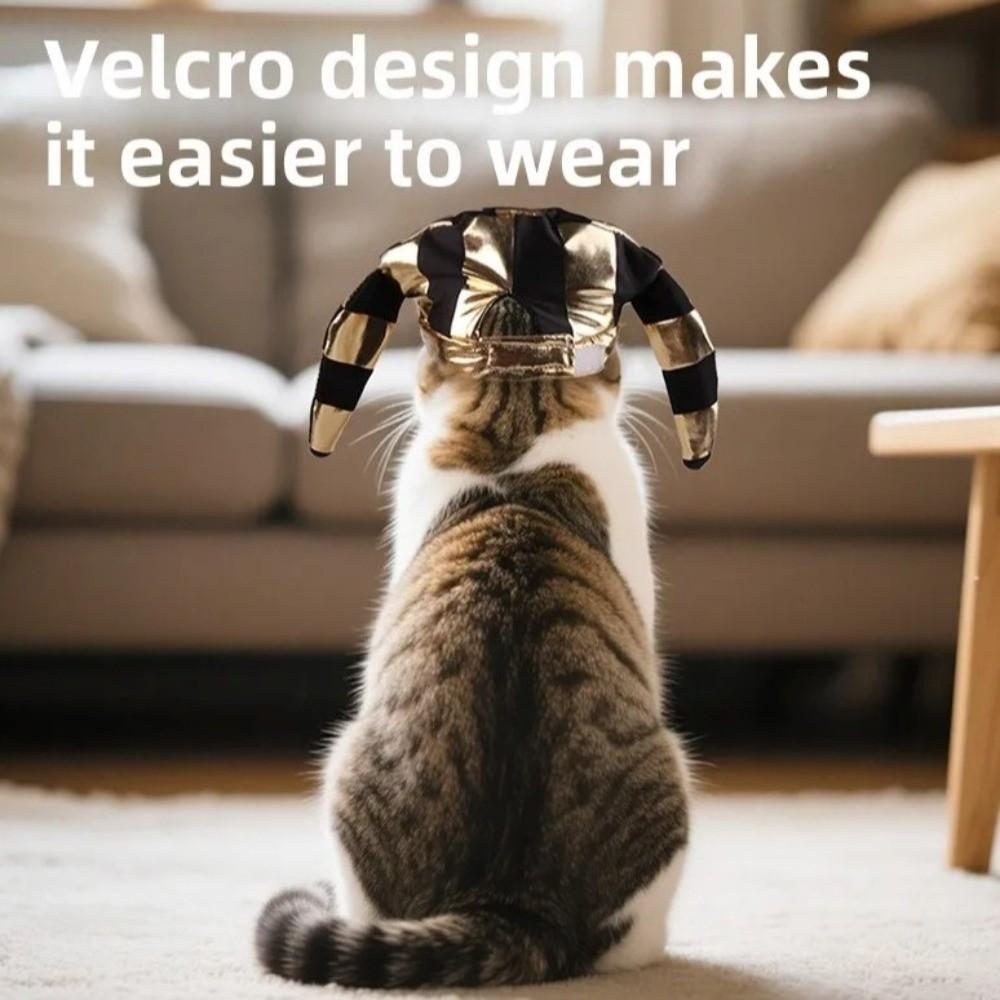 Breathable Pet Egyptian Pharaoh Hat Cute Cat Golden Pharaoh Hat Halloween Party