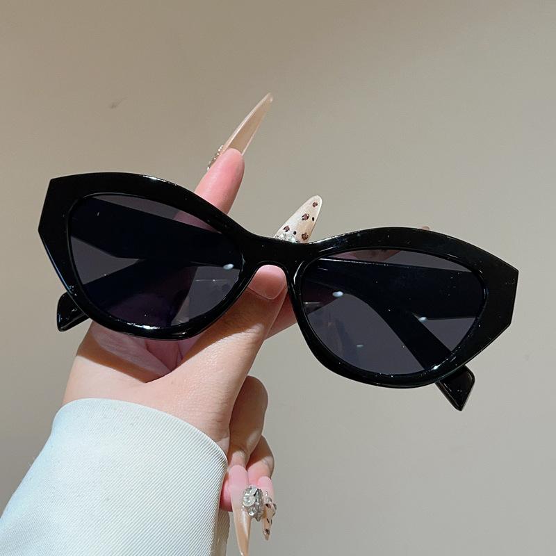 Новые солнцезащитные очки «кошачий глаз», европейский и американский модный стиль интернет-знаменитости INS, простые авангардные солнцезащитные очки, смешанная партия