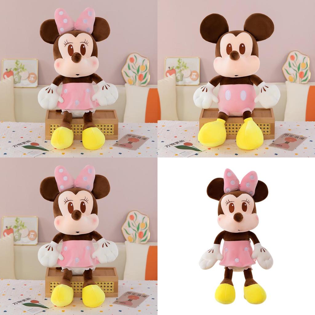 Mickey Minnie Plush Dolls With Short Material For Home Decor And Play