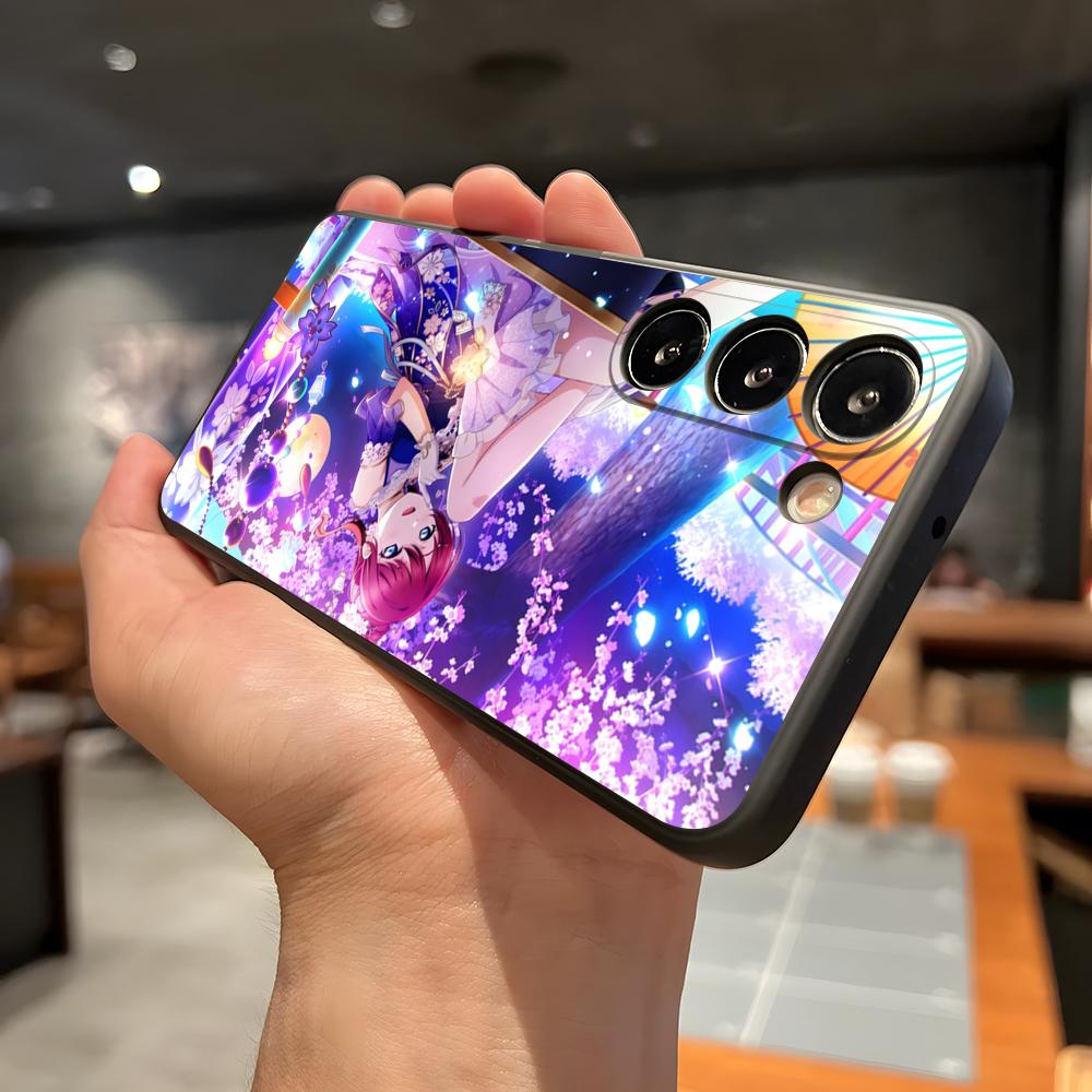 Чехол для телефона Love Live Anime для Samsung A56 A36 A26 A16 A15 A25 A35 A55 A14 A34 A24 A54 Черный Мягкий