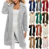 Women's Fashion Casual Versatile Plush Lapel Coat Solid Color Long-sleeved Coat