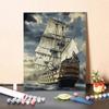 MF305 Цифровая картина маслом, акварель, ручная роспись, пейзаж, древние корабли, картина, цифровой комплект, украшение для гостиной, картина, рождественский подарок