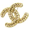 ChainCOCO Mark Brooch Plated Gold 36.4g Women Used