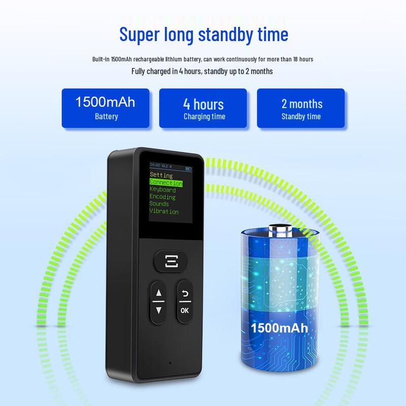 YHDAA Bluetooth 2D Barcode Scanner