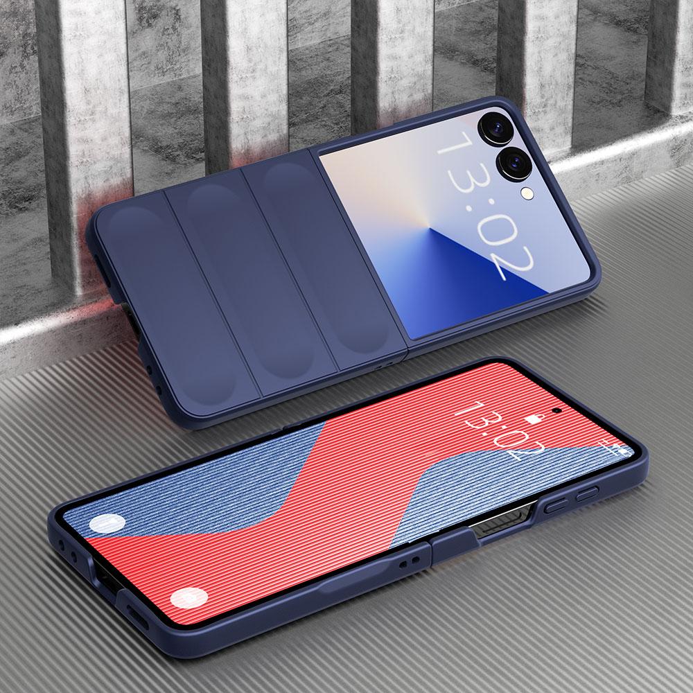 KEYSION Противоударный чехол для Samsung Z Flip 7 5G Нескользящая жесткая пластиковая задняя крышка для телефона для Galaxy Z Flip 7 5G