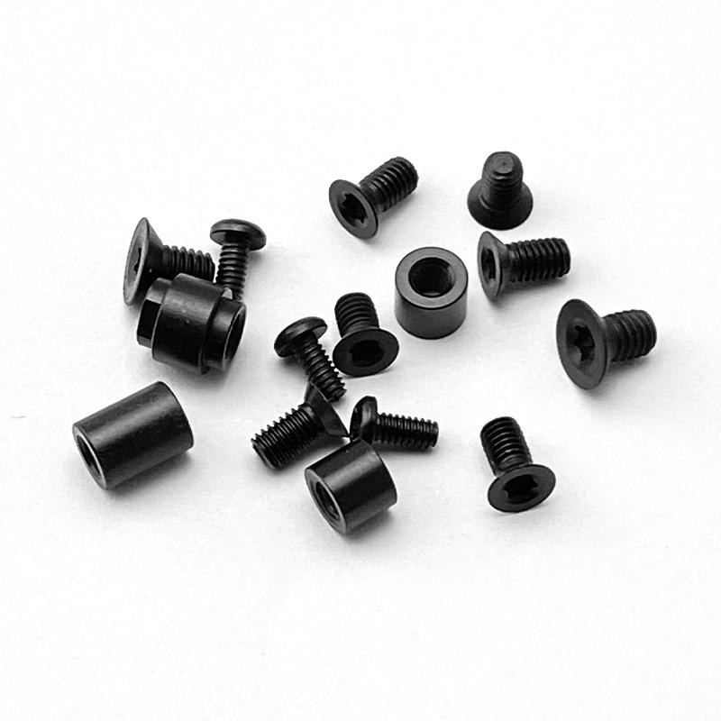 1Sets Knife Handle Patch Screw Full Set Titanium Screws for Spyderco Yojimbo 2 (CPM S30V) Folding Knife Tool Parts Accessories