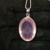 Rose Quartz, Gemstone Rose Quartz Faceted Pendant 925 Sterling Silver Necklace