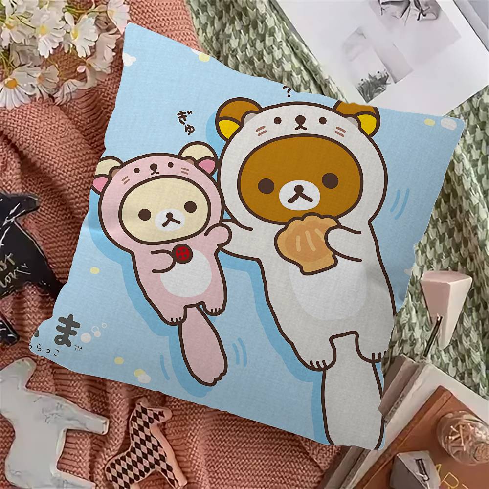 Япония Аниме Милый Мультяшный R-Rilakkuma Наволочка Дюймы Сельский Декор Домашняя Декоративная Подушка Для Дивана