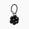 Collet Black Flower Padded Keyring