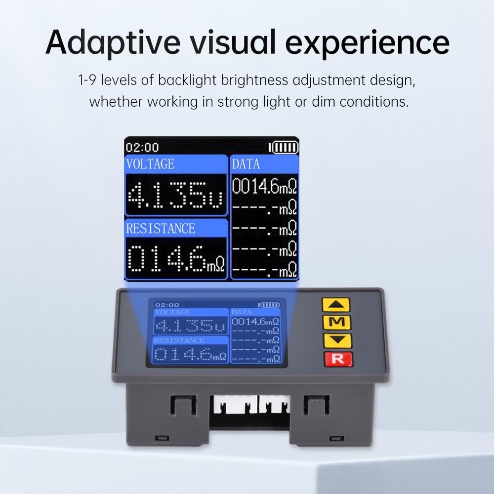 TS457 DC5V 4-проводной Метод Напряжение Внутреннее Сопротивление Тестер 1,77-дюймовый TFT Цветной Экран 18650 Батарея Тестер Внутреннего Сопротивления