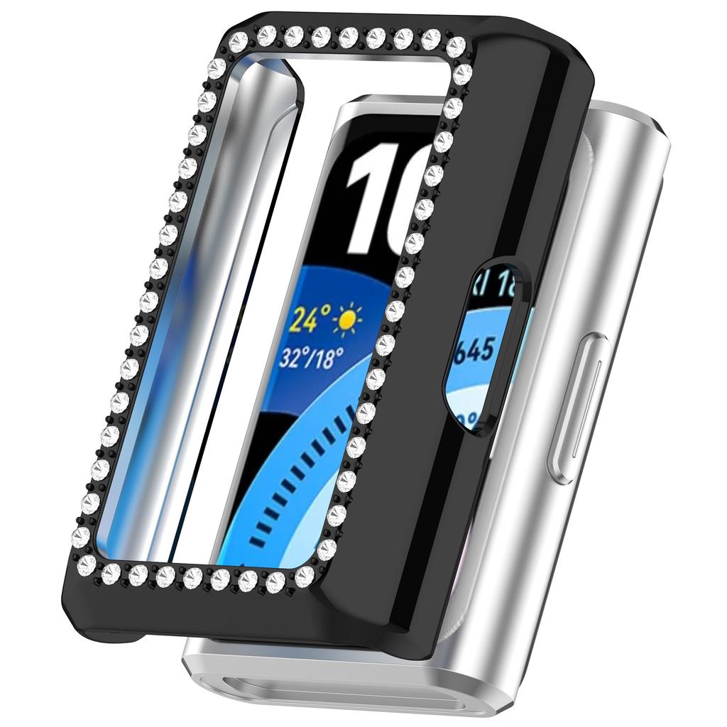 Алмазный Чехол для HUAWEI Band 11 Аксессуары Жесткий Полый PC Бампер Рамка Оболочка Чехол для huawei smart band 11Pro Чехлы