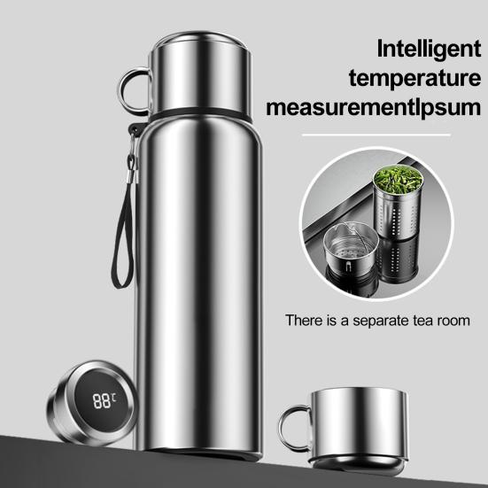 600/800/1000/1200/1500 мл термос из нержавеющей стали с дисплеем температуры портативная бутылка для горячей и холодной воды