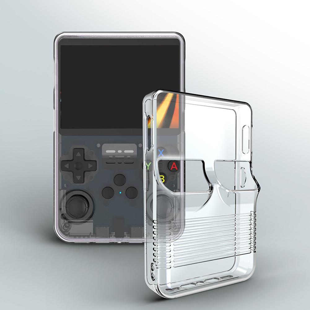 Transparent TPU Case for R36S Handheld Game Console, Waterproof Anti-Scratch Anti-Fall Cover, Solves Console Scratches/Drops