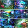 5D DIY Алмазная картина Пейзаж Картина Горный хрусталь Набор для вышивки крестом Круглая Алмазная вышивка Мозаика Украшение Подарок
