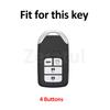 Автоматический бесключевой для Honda Crv Xr-V Cr-V Fit Civic Accord Hr-V Hrv City Odyssey 4 Кнопки ТПУ Чехол-Крышка Оболочка Держатель Брелока для Автомобильного Ключа