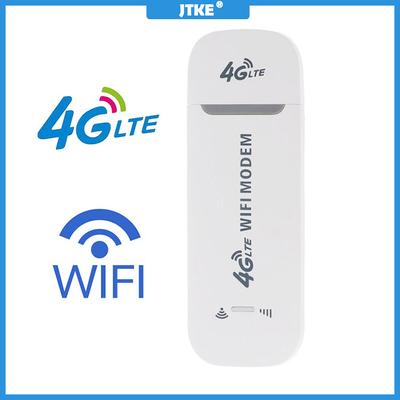 JTKE 4G LTE Беспроводной USB-ключ Мобильный широкополосный модем 150 Мбит/с SIM-карта Беспроводной маршрутизатор Wi-Fi модем Stick