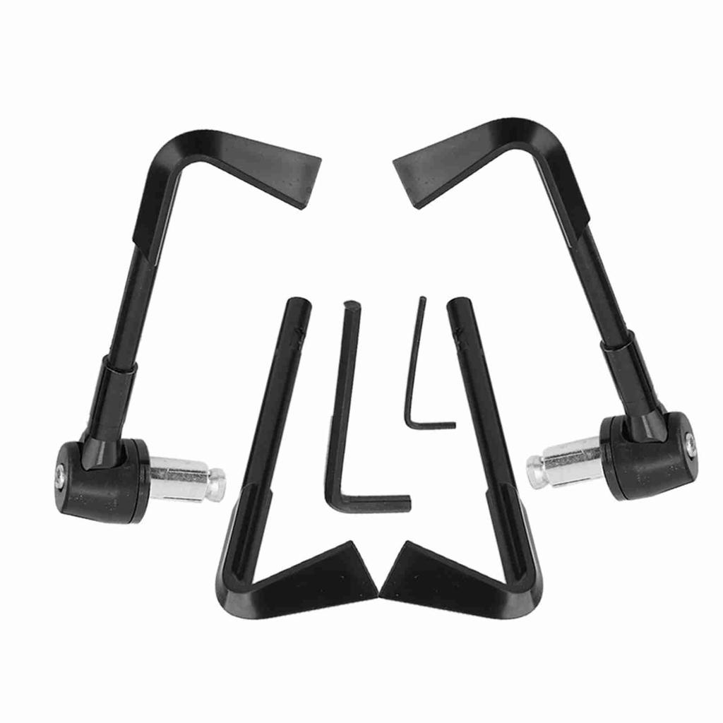 CNC Motorbike Handgrip Guard Brake Levers Guard Motorcycle or Handlebar(Silver)
