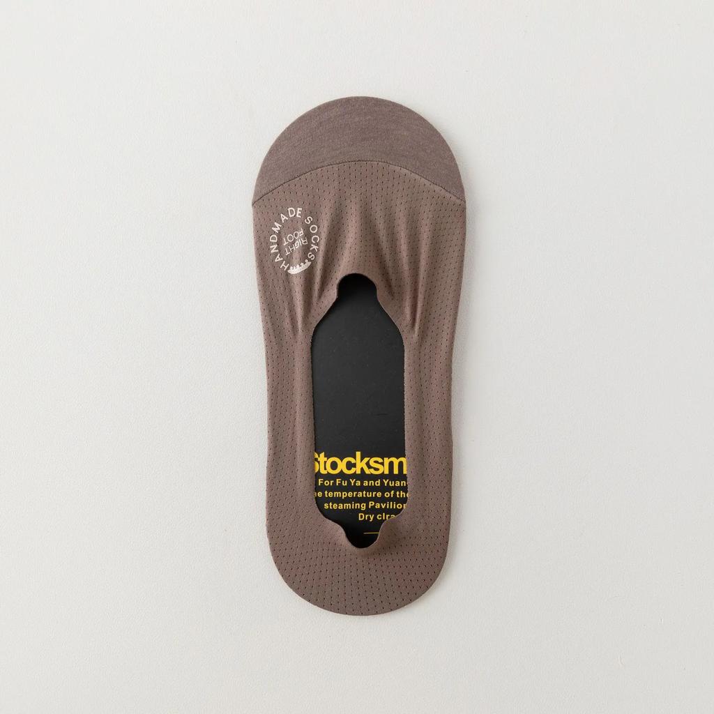 Silicone Non-slip Low Cut Boat Socks Hollow Out Mesh Breathable Summer Invisible No Show Socks Men Male Ice Silk Sock Slippers