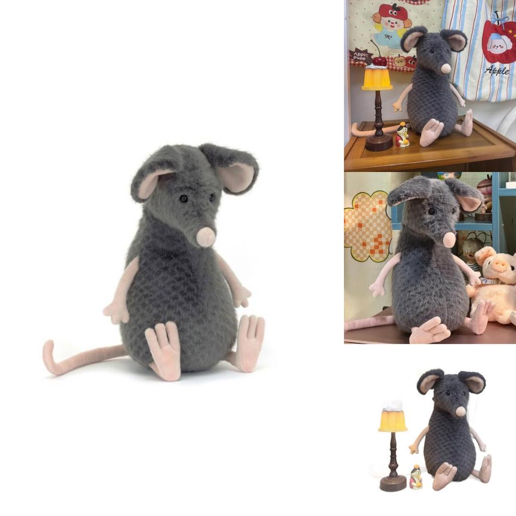 Jellycat Лаклан Грустная Крыса Плюшевая Игрушка Подарок Для Подростков И Взрослых
