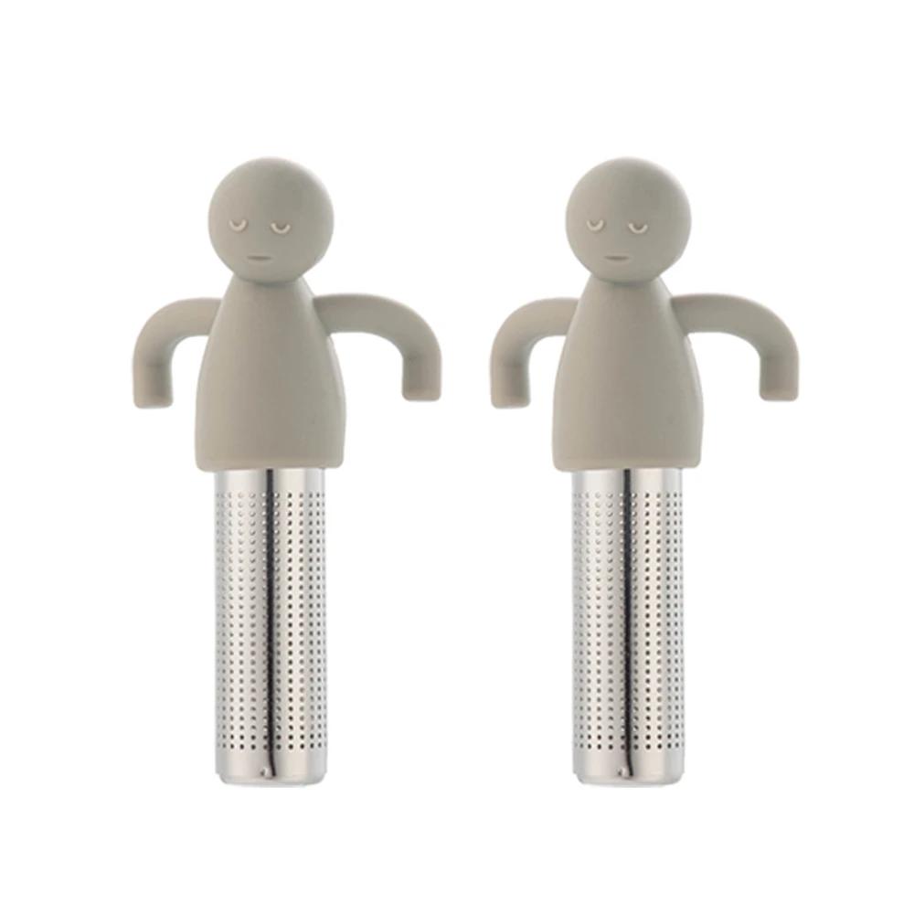 2 шт., симпатичный, креативный, милый, силиконовый, удобный в использовании, ситечко для чая, высококачественный, нетоксичный, для специй