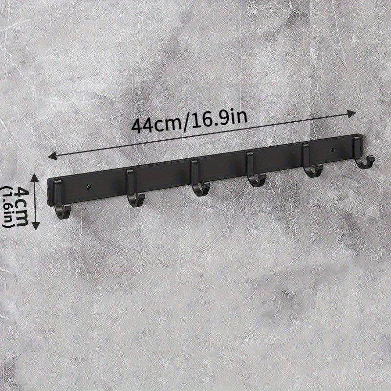 Современные черные алюминиевые настенные крючки — идеально подходят для полотенец, пальто и одежды в вашей ванной комнате!