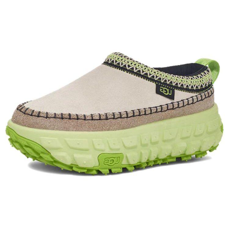 UGG Fashionable Comfortable Simple Versatile Open-Toe Slippers Unisex Slippers White Green 1154530-CCT