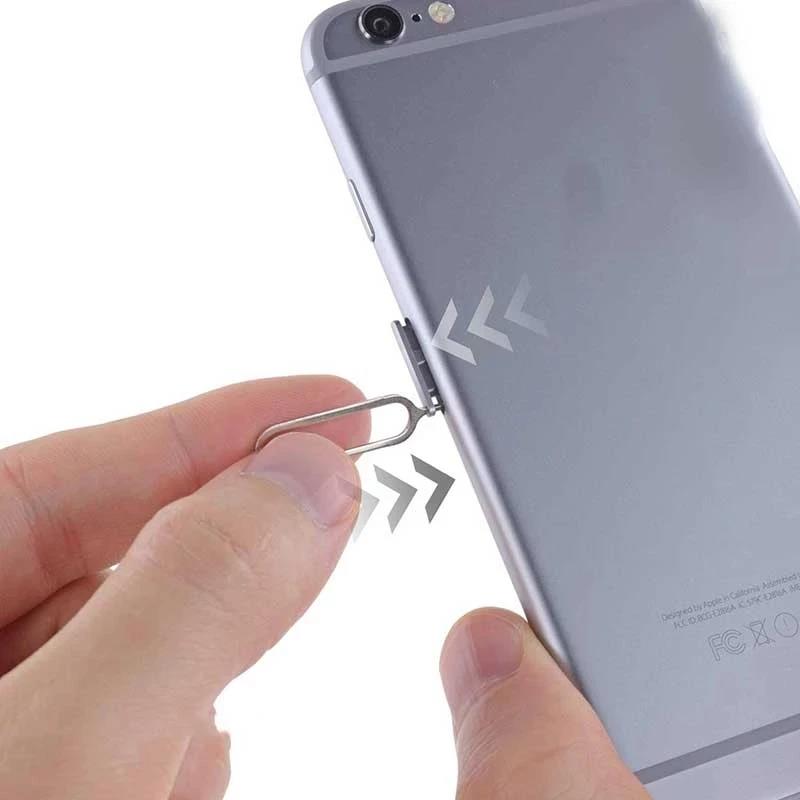 100pc SIM Card Eject Pin Key Tool Needle SIM Card Tray Holder Eject Pin For Mobile Phone Key Tool Card Pin Needle Opener Ejector