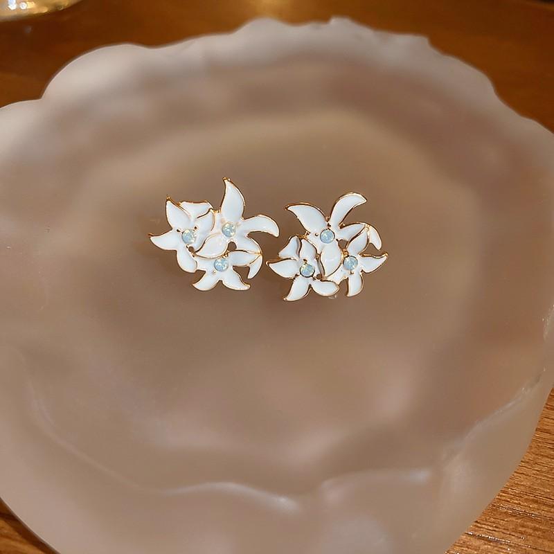 Серьги Love с геометрическим рисунком, простые серьги с цветами, модные серьги с темпераментом, элитные серьги, подарки