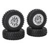 RC Car Tires Rubber Sturdy Remote Control Pickup Truck Wheel Tires Replacement for MN82