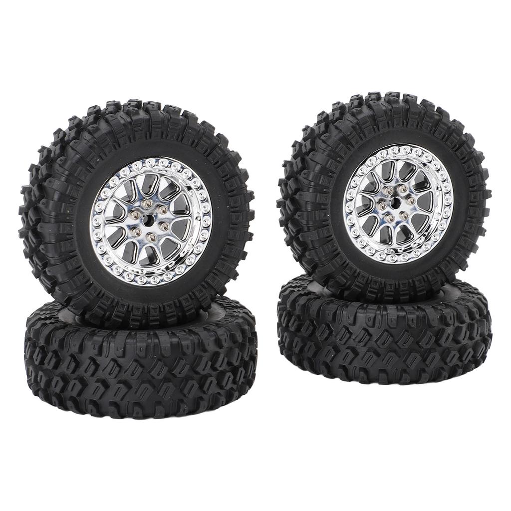 RC Car Tires Rubber Sturdy Remote Control Pickup Truck Wheel Tires Replacement for MN82