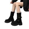 Thick-soled Boots Women's 2025 New Autumn and Winter But Knee Suede Boots Women's Thin Tall Knight Boots