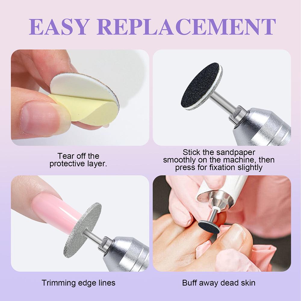Nail Shaping Sanding Disc: Trapezoid Grinding Head for Pre-treatment