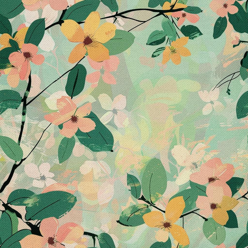 Outdoor Dekostoffe Oxford - Motiv Frühling I Dx7159