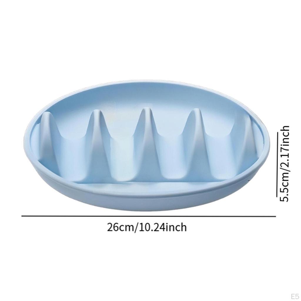 Non-Slip Silicone Taco Holder for Party, Holds 4 Tacos Each, Serving Tray, Plates