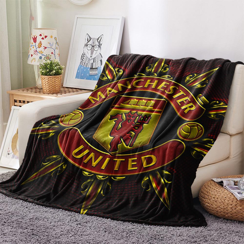 Man Utd Print FlAannel Blanket, High quality Comfortable for All Seasons, Home Decor, Warmth and Comfort