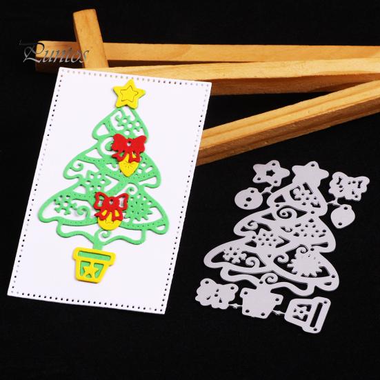 Рождественская елка, высечка, сделай сам, скрапбук, бумажные карты, изготовление ремесла, трафарет, форма, декор