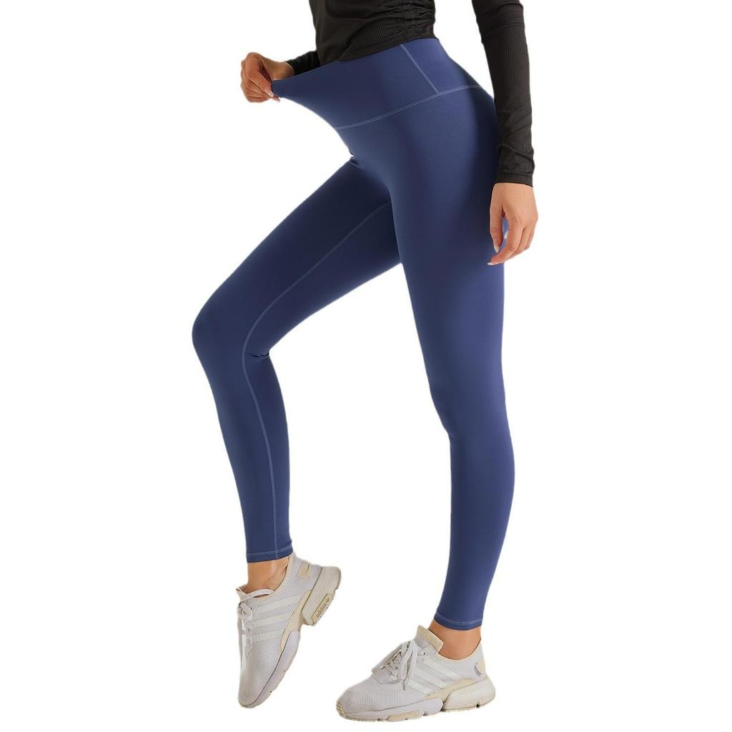 European Size Women's Plus Peach Yoga Pants - Elastic, Tight-Fitting, No Lines, Perfect for Running and Fitness