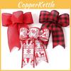 Exquisite Christmas Burlap Bow Ornaments Perfect For Festive Tree Decorations