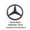 VRF2   1Pc ABS Car Front Grille Badge Decal Cover Emblem for Mercedes Benz W204 W205 W210 W211 W212 W213 C E Class GLA GLK ML GLC GLE
