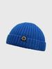 Wool hat women's autumn and winter new versatile niche knitted cold hat street retro solid color melon fur hat men's trend