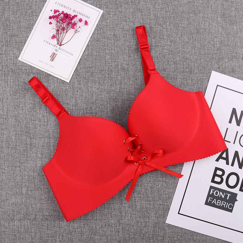 1/3 шт. 75-95 AB Модные женские бюстгальтеры пуш-ап однотонные бесшовные с эффектом сбора без косточек регулируемый бралетт нижнее белье бюстгальтер большого размера