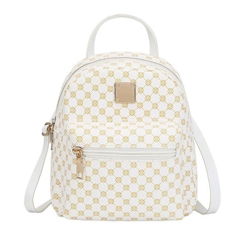 Модный женский мини-рюкзак с принтом из искусственной кожи, повседневная сумка, водонепроницаемый женский рюкзак с защитой от кражи