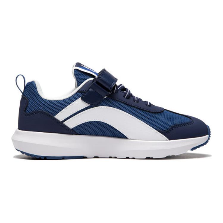 Li-Ning Облачные Легкие Нескользящие Амортизирующие Износостойкие Дышащие Поддерживающие Баланс Низкие Повседневные Кроссовки Детские Синие YKCU082-3