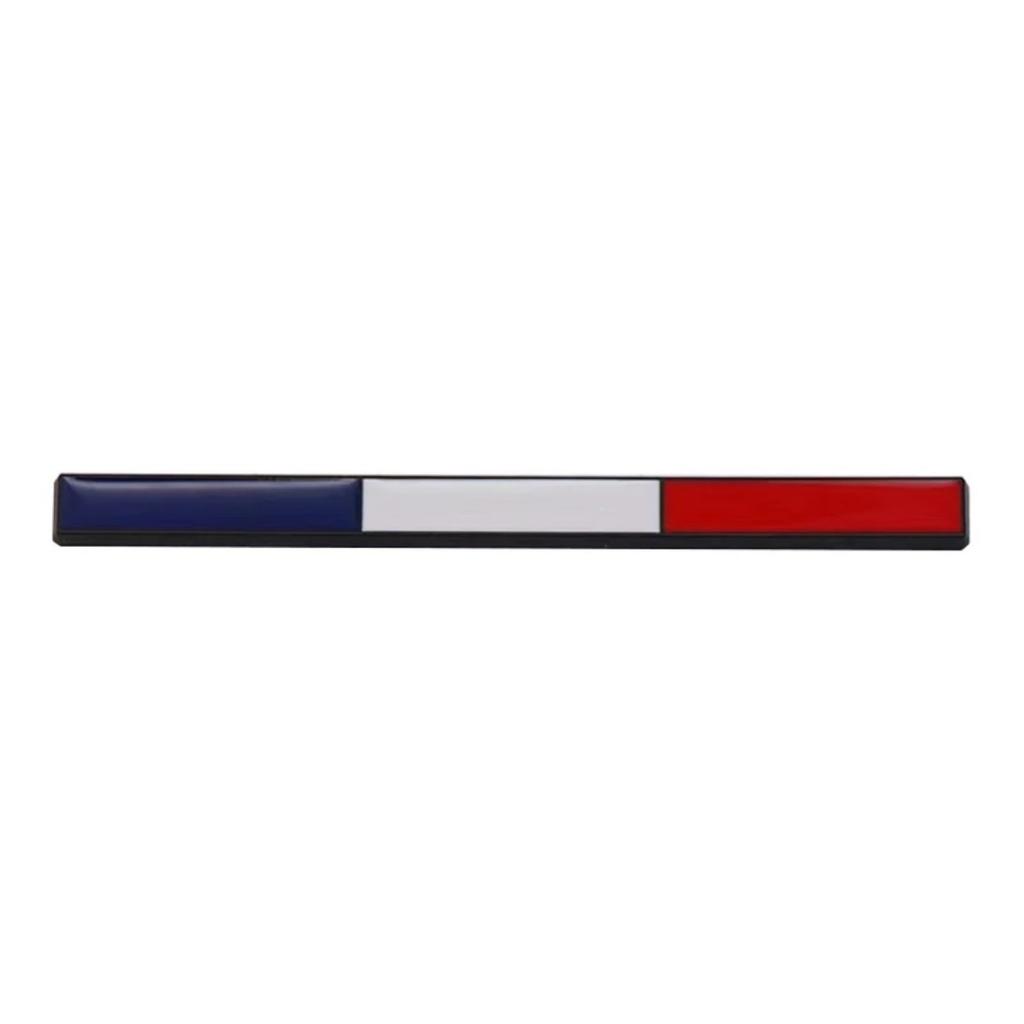 3D Metal Germany France Italy Sweden Tricolor Flag Badge Sticker Side Fender Rear Trunk Emblem Decal