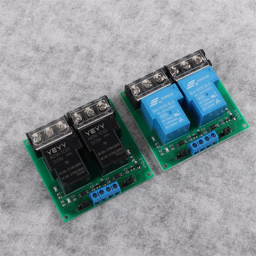 YYG-3 Two Way Relay Module 30A 30A Relay Module High Power Relay Module Electronic Projects